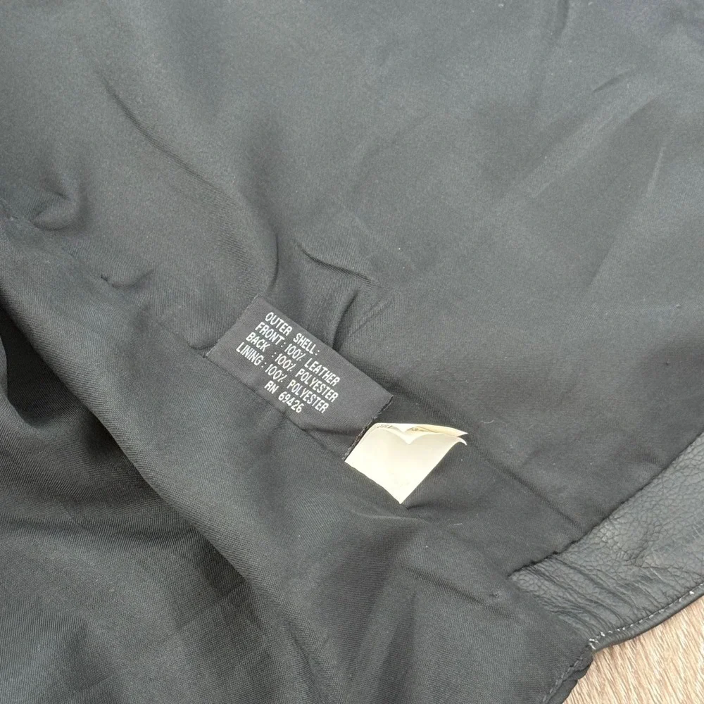 Wilson Black Leather Vest for Men
